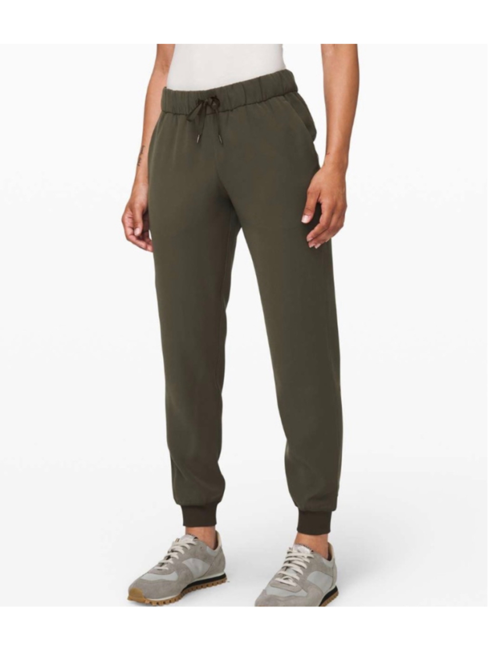 Women's Lululemon On the Fly Jogger Pants Size 4 Dark Olive